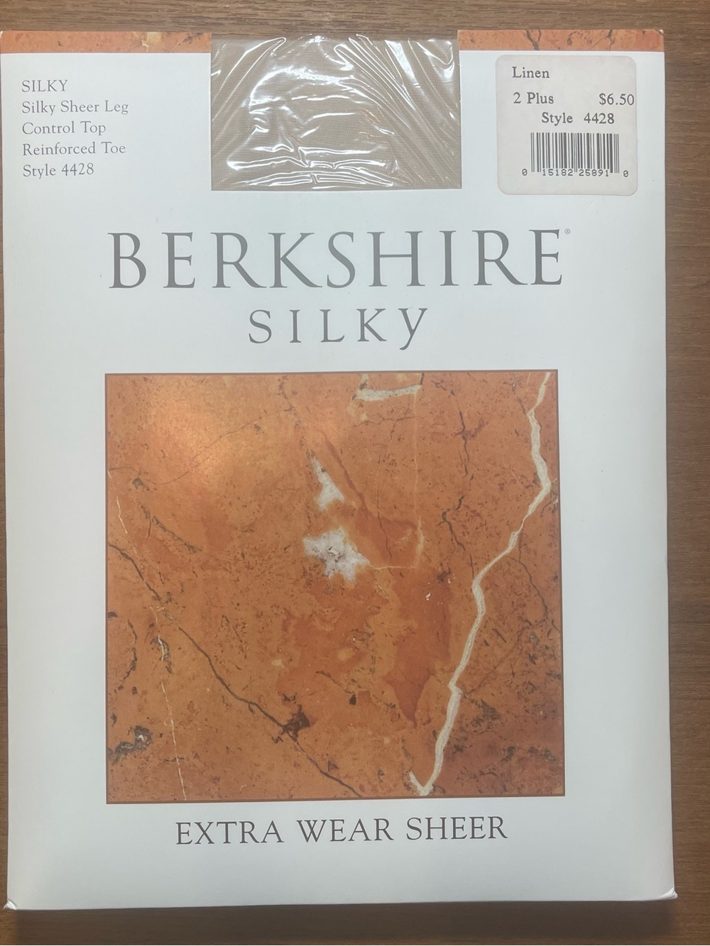 Berkshire Silky Sheer Leg Control Top in Linen (tan, cream)
